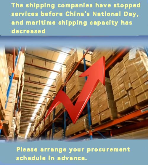 Latest company blogs about The shipping companies have stopped services before China's National Day, and maritime shipping capacity has decreased 