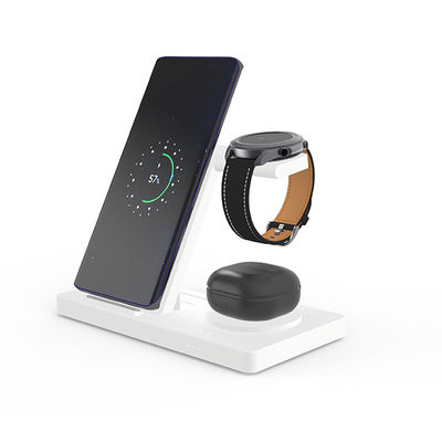 Good price 5 In 1 Foldable Multifunctional Abs material Wireless Charger Rohs/Ce/Fcc Black White with night light 2w online
