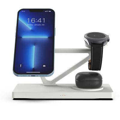 Good price All In One Samsung Smartwatch Charger Smart Watch 15W Wireless Charger Black And White online
