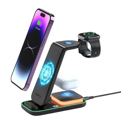 Good price 9V 2A input All In One Wireless Charger Four In One Night Light Wireless Charger online