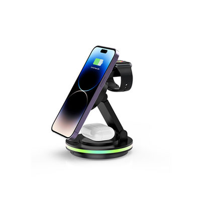 Good price Multi Function RGB Light Portable Wireless Phone Charger Apple Watch Phone Charger Stand online