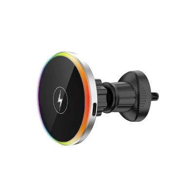 Good price Colorful Lights Car Wireless Charging Magnetic  Air Vent Car Phone Mount Holder 15W online