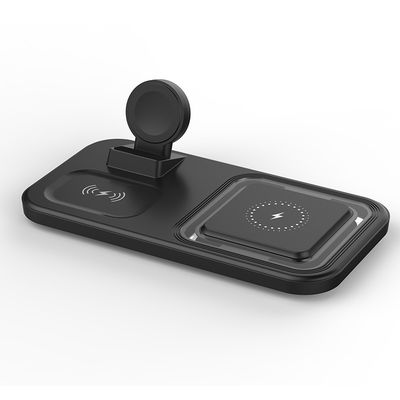 Good price 15W fast Thin Lightweight Portable Wireless Charger Station ABS and PC Black online