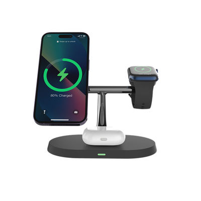 Good price OEM Holder Wireless Charging Multi-Function For Iphone Earphone Watch Black and white online