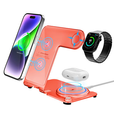Good price Stylish High Charging  Effeciency PD/QC Metal Wireless 3 In 1 Charging Stand online