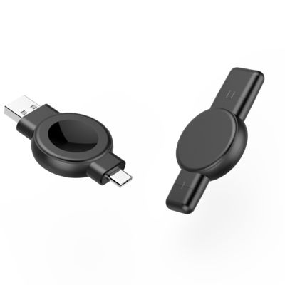 Good price Compact Design Wireless Samsung Apple Watch Charger With USB-A & USB-C Dual-plug online