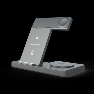 Good price Three Level Foldable Wireless Charging Station 3W Watch Charging Night Light Feature online