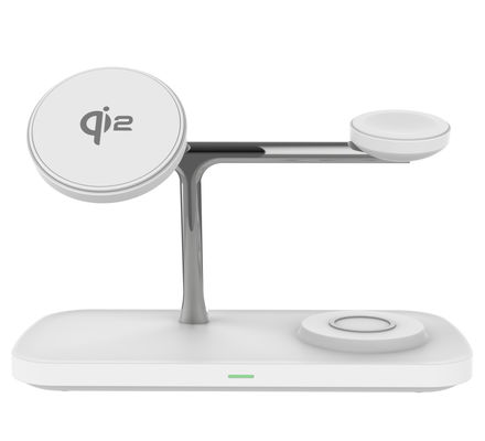 Good price 15W Qi 2 5 In 1 Magnetic Wireless Charger With LED Indicator For Apple Samsung Watches Earbuds And Qi Enabled Devices online