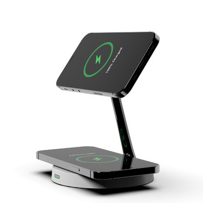 Good price Zinc Alloy 3 In 1 Magnetic Wireless Charger Stand 15W Phone 3W Earphone Charging online