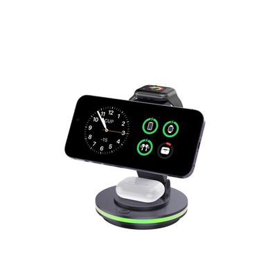 Good price ABS Acrylic Material Foldable Wireless Charger with LED Light and TYPE-C Input online