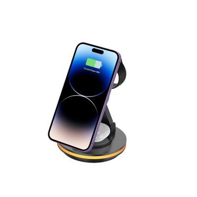 Good price 4 In 1 Magnetic Rotary Wireless Charging Station Foldable Stand PD/QC Input CE/FCC/RoHS Certified online