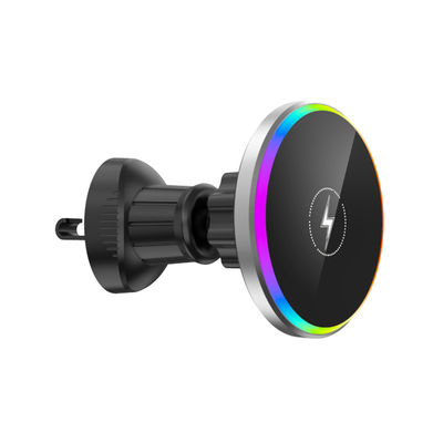 Good price Universal Air Vent Magnetic Wireless Charger For Car with RBG Light online