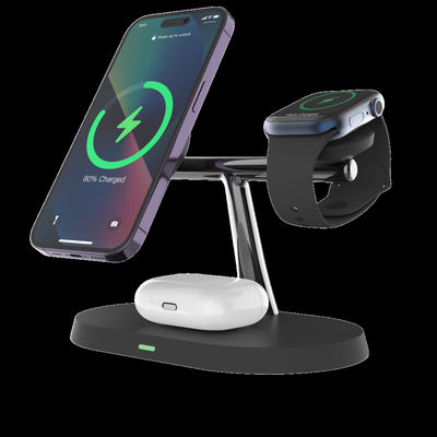 Good price Safe and 3-in-1 Magnetic Multifunctional Wireless Charging Station with 8mm Charging Distance online