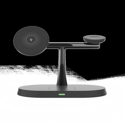 Good price Over-voltage Protection 3-in-1 Wireless Charger with Earphone iWatch Charging Station in White/Black online