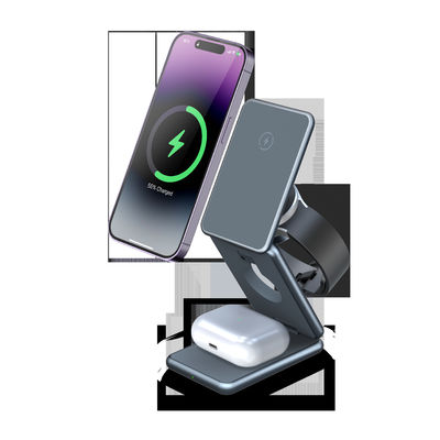 Good price AK09 Fodable 3 In 1 Charging Station For Multiple Apple Devices, Magnetic Wireless Charger Station For Iphone 16 online
