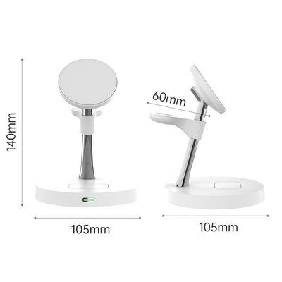 Good price Type-C Input Portable Wireless Charger With Zinc Alloy and ABS Material Black And White color online