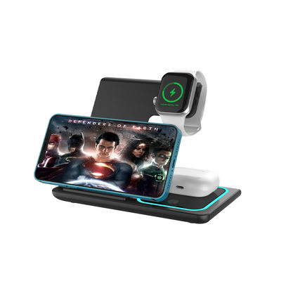 Good price Charging Efficiency >73% 3 In 1 Wireless Charger Plastic Acrylic Lens Material online
