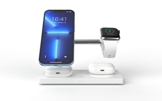 Good price T218 Apple Wireless Charger For Iphone ABS+Zine Alloy Black Wireless Charger online