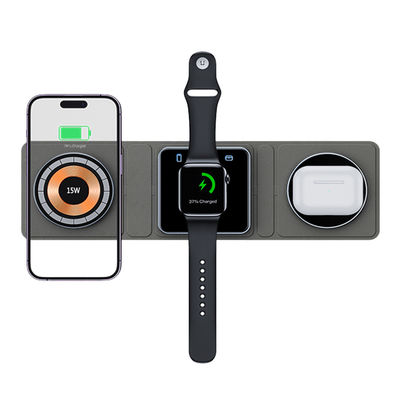 Good price Foldable Wallet Size Travel Wireless Charger Easy Carrying 3 In 1 Charging Station online