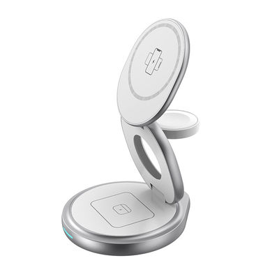 Good price 3 IN 1 Metal Wireless Charger 15W Iphone Iwatch Airpod Charger online
