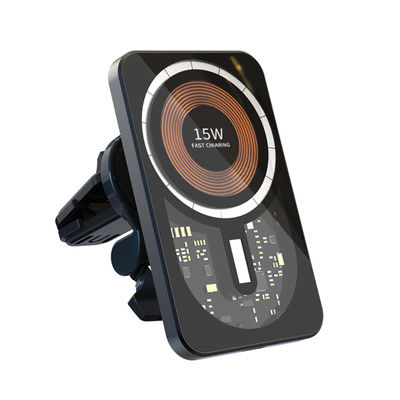 Good price Transparent 5V 2A Car Wireless Charging Magnetic Car Charger 73% Efficiency online