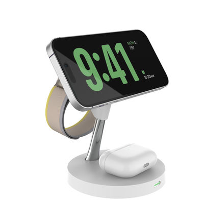15W Zinc Alloy ABS 4 In 1 Wireless Charging Station with PD/QC3.0 for Multiple Devices