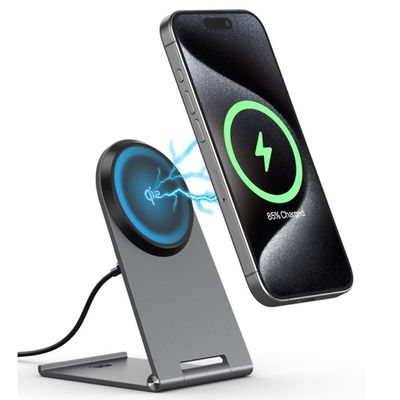Good price Aluminum Alloy Qi 2 Wireless Charging Pad 15W Charge For Smart Cellphones And Earbuds online