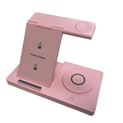 Good price 15W Fodable Wireless Charging Station in White/Black/Green/Purple/Pink for Watch Charging 3W Output 5W/7.5W/10W/15W online