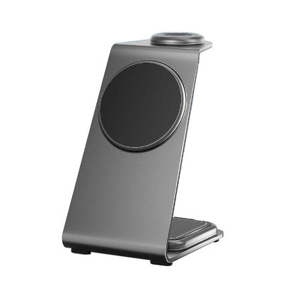 Good price Fast Wireless Charging Aluminum Alloy Charger for iPhone Samsung Smartphones Earbuds & iWatch online