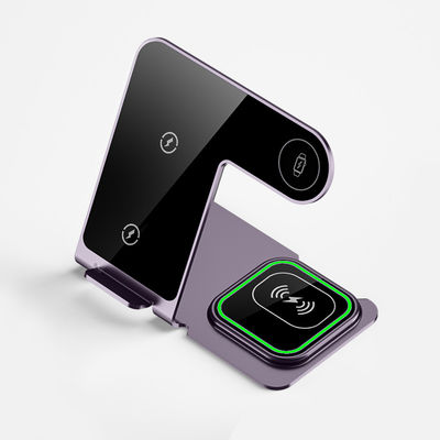 Good price 15W Aluminum Alloy Wireless Charging Stand for iPhone Samsung Qi Phones - Silver/Black/Blue/Grey online