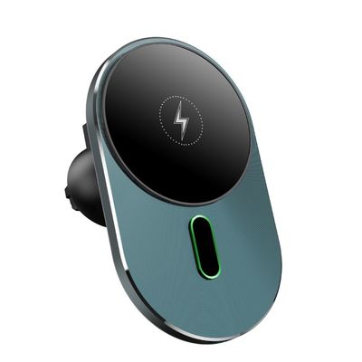 Good price Blue/Grey Car Wireless Charger with Safety Protection and USB C Input Port online