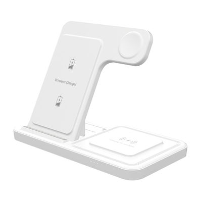 15W 3 In 1 Double-Coil Magnetic Wireless Charger 155*142*18mm High Quality ABS