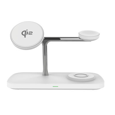QI2 All in 1 Magnetic Fast wireless charger 9V 2A Input for Phone/Earphone/Watch