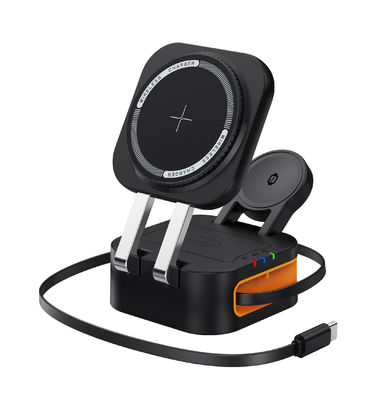 Good price Black And White 2-6 Mm Sensing Distance Magnetic Wireless Charger Working Frequency 110-205khz online