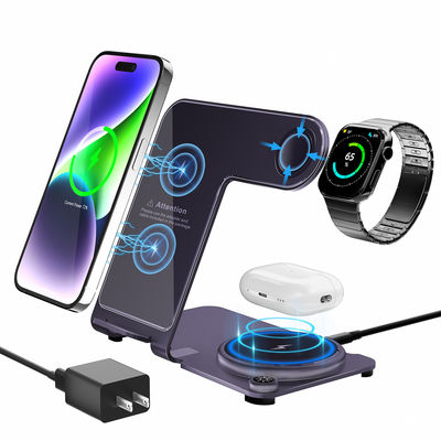 2025 New Y91 Mobile Phone Bracket 15W/10W Wireless Charger Support For Charging Apple And Samsung Products Stand