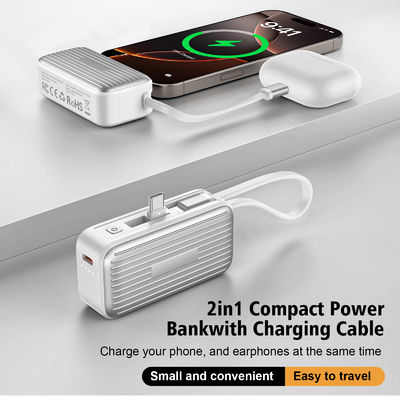 2025 Timess New Efficient 4800mah Mobile Phone Power Bank Mini Power Bank With Dual  Type-C Interface Charging Bank