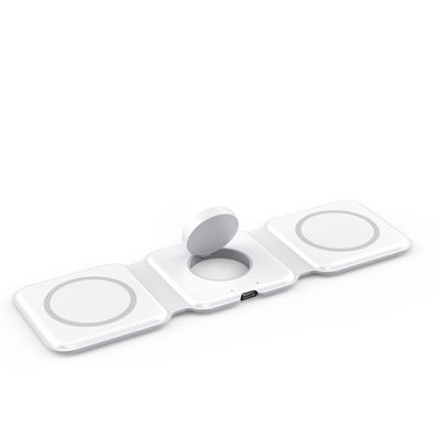 2025 New W07C Wireless Charger 15W Type-C Port Magnetic Mini Charger Support Iwatches And Airpods