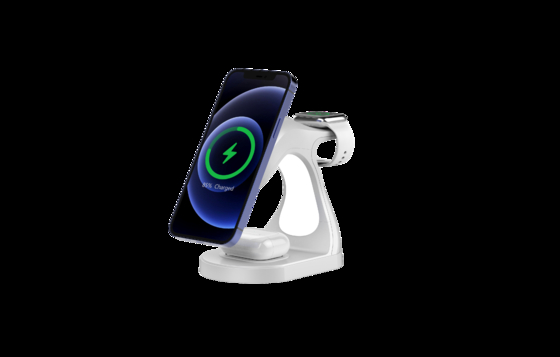 Y008 4 In 1 Smart Magnetic Wireless Charging Dolphin Style Y008 4 In 1 Wireless Charger For Apple