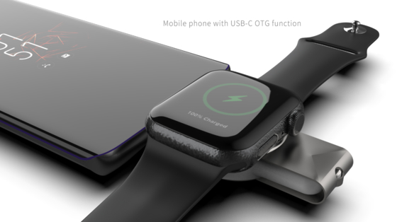 T304-S Samsung Watch Charger , Dual Plug 2 In 1 Watch Charger 3W Charger