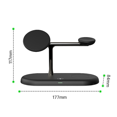 OEM/ODM T256 Wireless Fast Charger ABS Phone Charger Black Charger