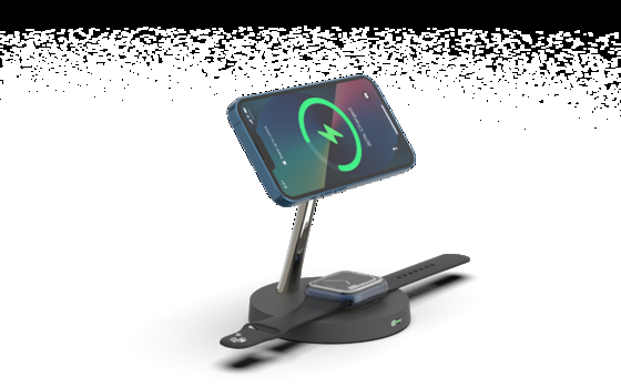 Wireless Apple Charger T268C OEM/ODM 15W Wireless Fast Charger Black Charger Stand