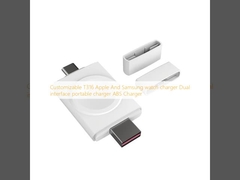 Customizable T316 Apple And Samsung watch charger Dual interface portable charger ABS Charger 