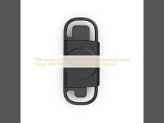 T09A Samsung Wireless Charger Dual InterfaceApple  Watch Charger With USB/ TYPE-C Interface ABS+Silica Gel 