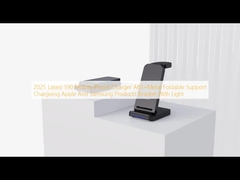 2025  Latest S90 Mobile Phone Charger ABS+Metal Foldable Support Chargeing Apple And Samsung Products Bracket With Light