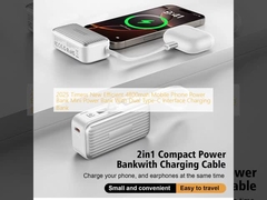 2025 Timess New Efficient 4800mah Mobile Phone Power Bank Mini Power Bank With Dual  Type-C Interface Charging Bank