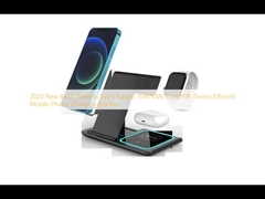 2025 New X455 Wireless Fast Charger 15W/10W/7.5W/5W Timess Efficient Mobile Phone Charging Bracket 
