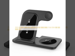 2025 년 도매가 휴대폰 무선 충전기 삼성 및 애플 차량용 충전기 15W/10W 고속 충전 스탠드 지원