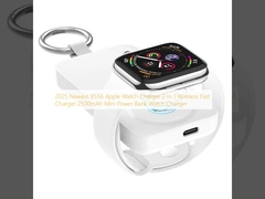 2025 Newest X556 Apple Watch Charger 2 In 1 Wireless Fast Charger 2500mAh  Mini Power Bank Watch Charger 