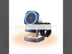 4 In 1 Wireless Charger With Night Light 15W/10w/5/7.5w/5W  Foldable Charger 